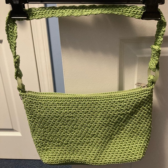 Original SAK Green Crochet (over the shoulder) style handbag - Picture 2 of 7